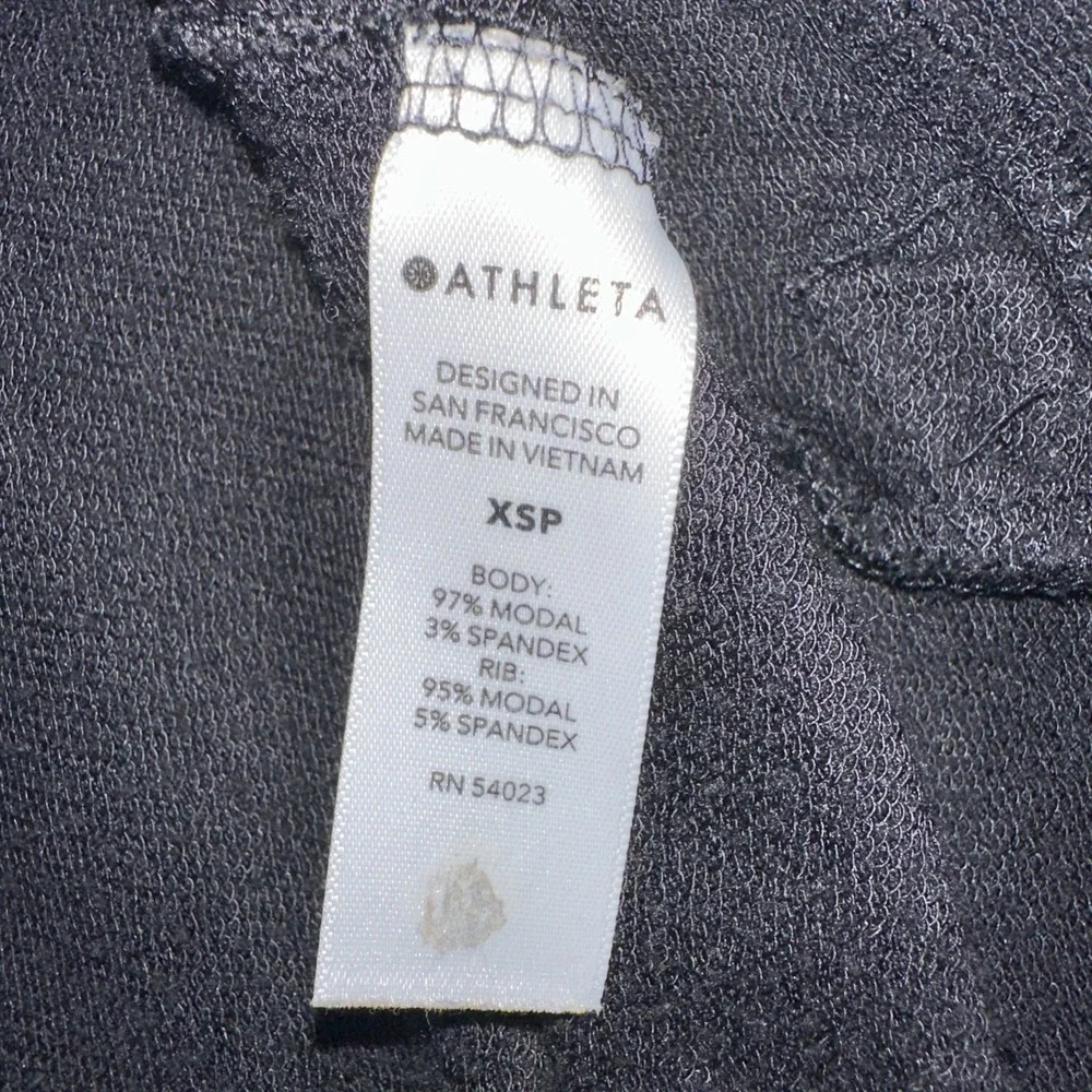 Athleta Cocoon Wrap Cardigan Black Pockets SIZE XSP - Picture 5 of 9